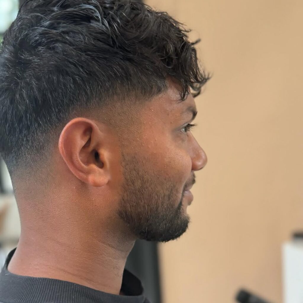 low taper fade haircut