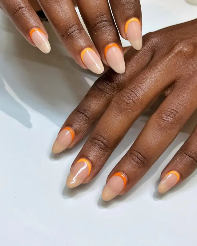 Reverse Colored French Tips